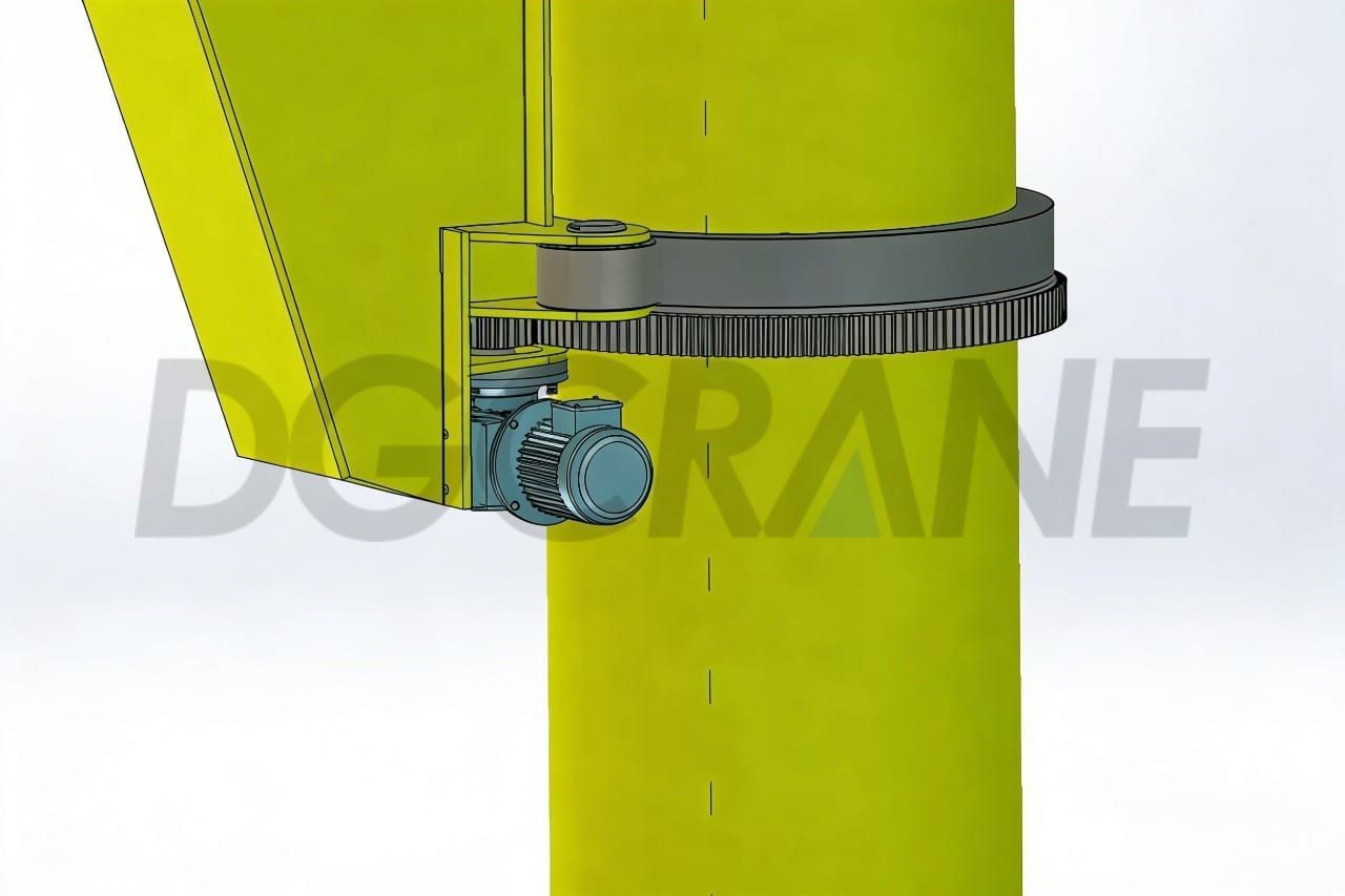 फ्लोर माउंटेड जिब क्रेन का स्लीविंग डिवाइस 1