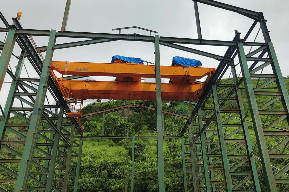 Hidroelektrik Santrali için Çift Arabalı Tavan Vinci