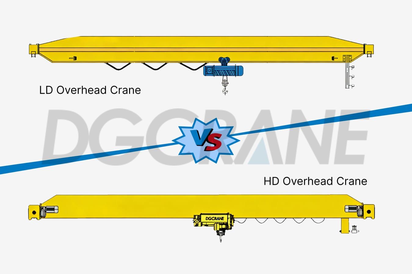 एलडी स्टैंडर्ड बनाम एचडी प्रीमियम ओवरहेड क्रेन