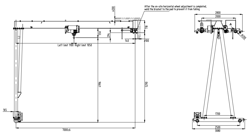半龙门起重机图纸水印
