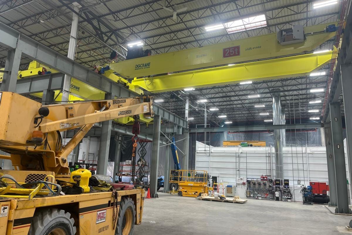 overhead crane installation 1