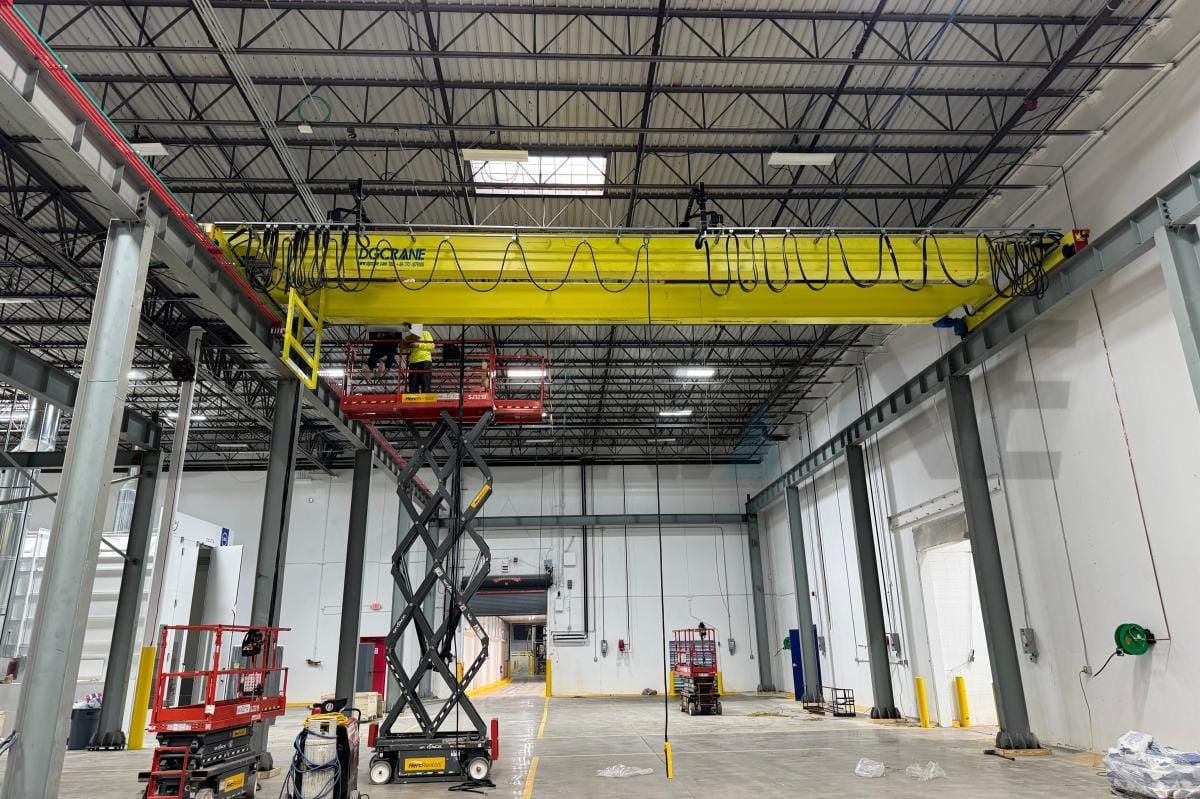 overhead crane installation