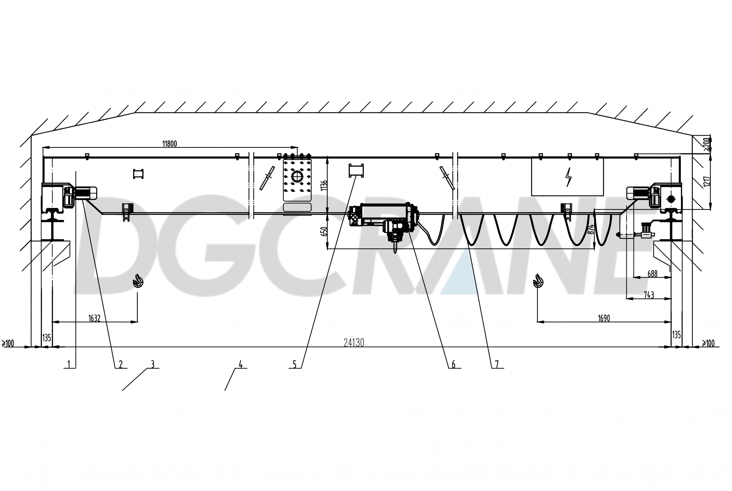 Single girder Overhead Cranes 10T