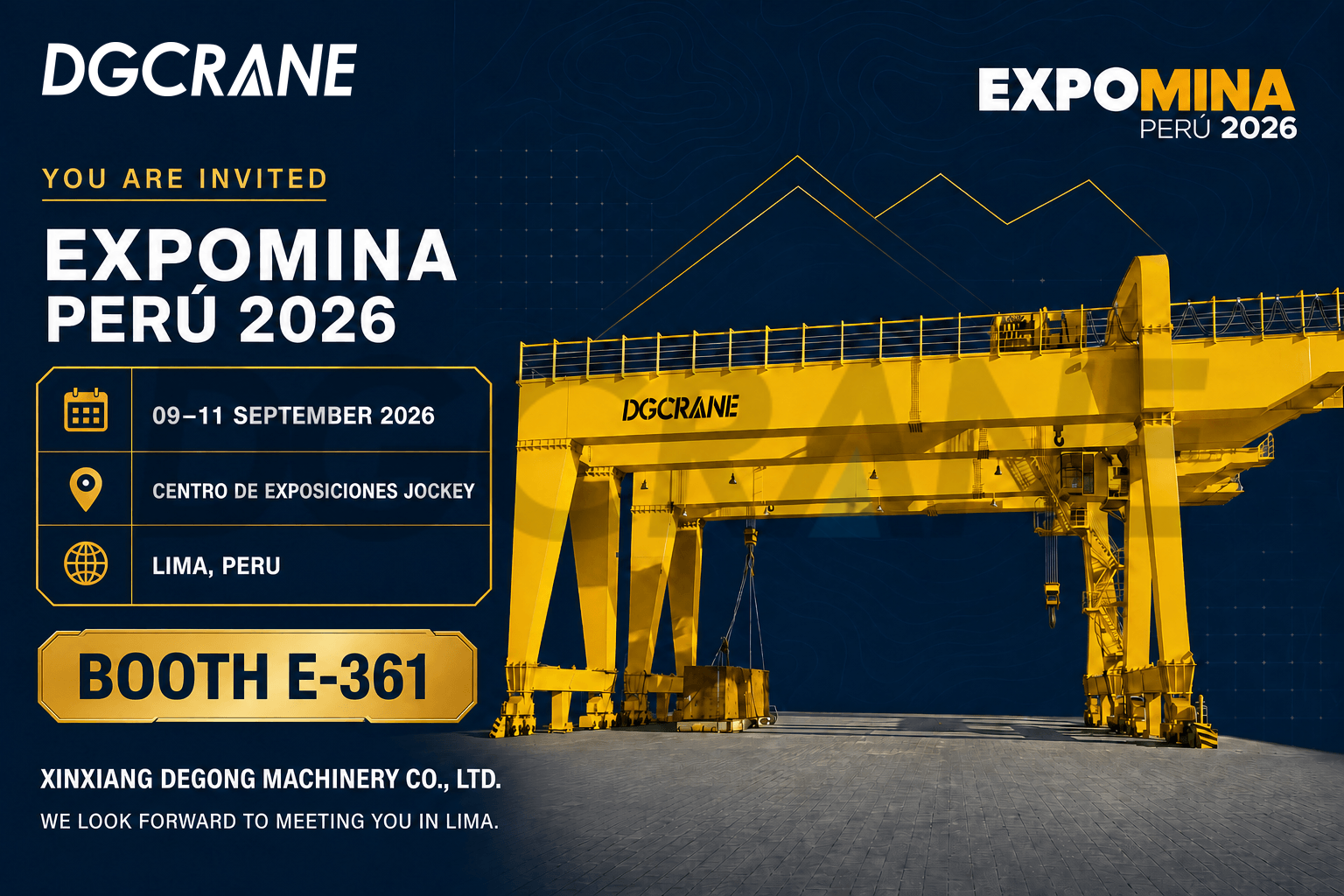 EXPOMINA PERU 2026 DGCRANE