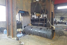 3 Prensado de la máquina para dar forma
