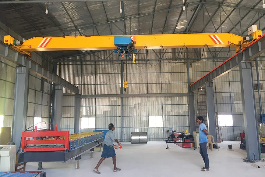 Puente grúa monoviga de 5 toneladas tipo LDC en la India 1