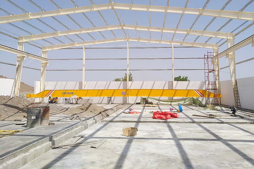 Puente grúa monoviga de 5 toneladas tipo LDC en Omán