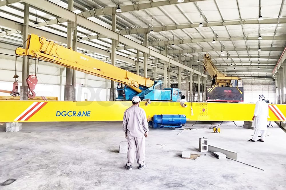 Installation site of overhead crane