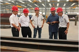 müşteri fabrikayı ve ürünlerimizi ziyaret eder
