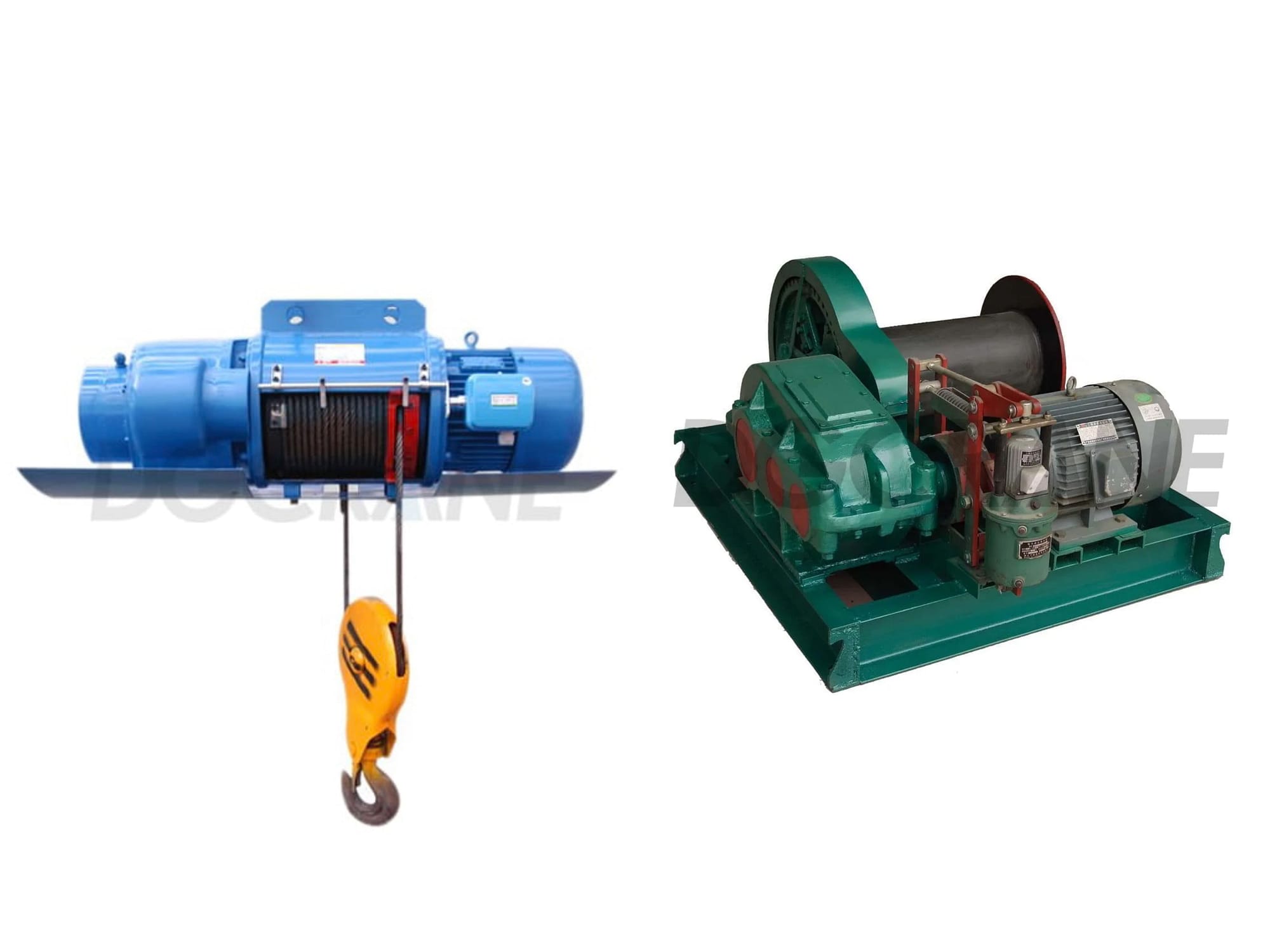 ホイストとウインチ ホイストをウインチに置き換えることはできますか? DGCRAN